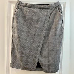 Banana Republic Striped Faux Wrapped Skirt